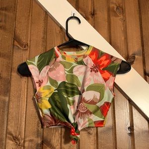 Aerie front knot surf bikini top